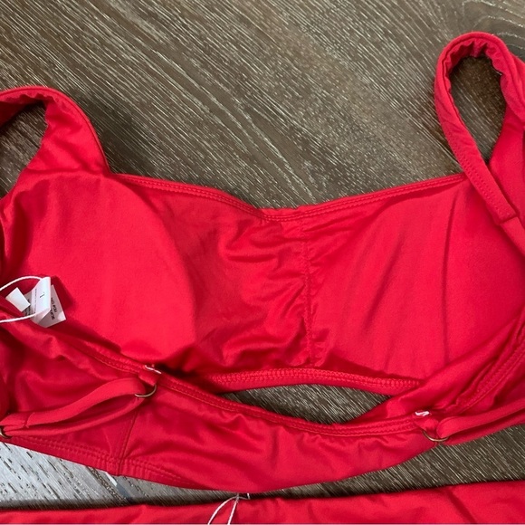 Andie Womens red Havana top/ cheeky bottom bikini swimsuit L - Picture 8 of 10